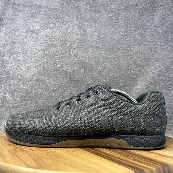 NOBULL Outwork Superfabric Trainer Low Dark Grey Gum Training Shoes Men's 12.5 - Picture 3 of 9